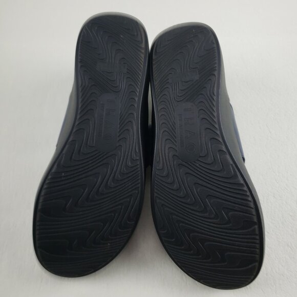 Alegria Traq Qwik Cozy Shoe Womens 7-7.5 EU 37 Blue Slip On Casual Knit Sneaker - Picture 9 of 10